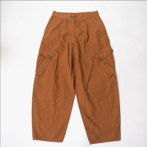 FREE PEOPLE rust high rise pants